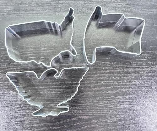 USA Flag cookie cutter USA MAP cookie cutter, American eagle Cookie cutter