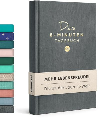 UrBestSelf 6-Minuten Tagebuch für Erwachsene 2026 (Das Original) - Dankbarkeitstagebuch, Wissenschaftlich Fundiertes Journal Buch - Achtsamkeitstagebuch für Mehr Resilienz & Selbstliebe