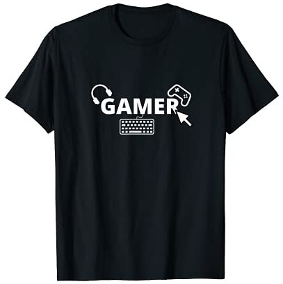 Gamer WASD - Gaming Konsole PC Zocken Videospiel Game Spiel T-Shirt