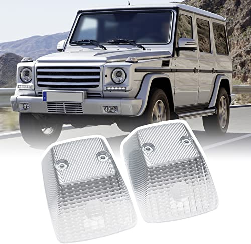 njssjd Cubiertas de lente de luz indicadora delantera para Benz Clase G W460 W461 W463, carcasa de lámpara de señal de giro adicional para techo trasero para Benz Sprinter W901 W902 W903 W904 W906