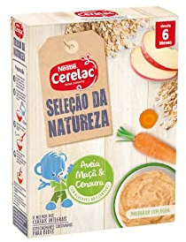 Nestlé Cerelac Haferbrei Apfel & Karotte 240g – Baby Getreidebrei ab 6 Monate – Ohne Zuckerzusatz – Instant Babynahrung