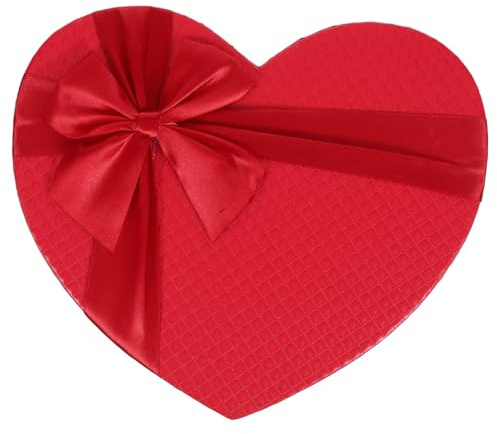 DEARMAMY Hochzeit Geschenkverpackung Box Herzform 9X7.9X3.5 Zoll Karton Süßigkeiten Aufbewahrung Behälter Für Blumenstrauß Arrangements Und Feiern