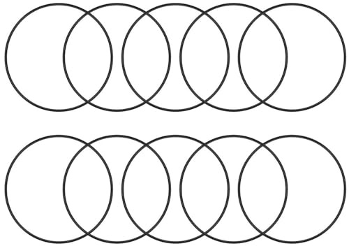 TA-VIGOR 10Pcs Nitrile Rubber O-Rings, 75mm OD 70mm ID 2.5mm Width Rubber Washers Spacer O-Rings Gasket kit, Metric Sealing Gasket for Hose, Faucet, Automotive, Plumbing