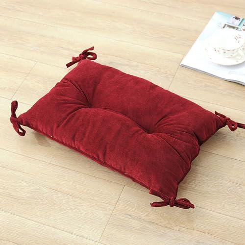 4 stuhlkissen,sitzkissen stuhl bequemes weiches verdicktes rutschfestes rechteckiges stuhlkissen 30 * 50 * 7 cm leicht zu reinigen und leicht zu tragen Geeignet für Büro,Auto,Rasen,Café,Garten