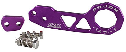 AbschleppöSe,Auto Abschlepphaken Style Racing Heckhackhaken Aluminiumlegierung Schlepphaken (Color : Purple)