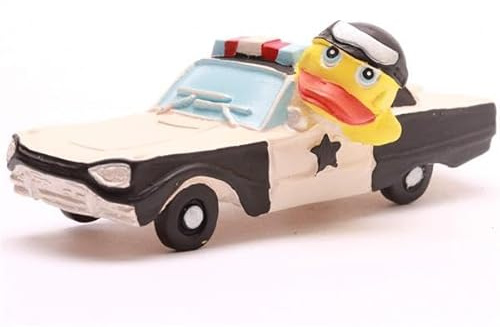 Sheriff Badeente I L14cm I Quietscheente I Geschenk Polizei I Geschenk USA-Fans