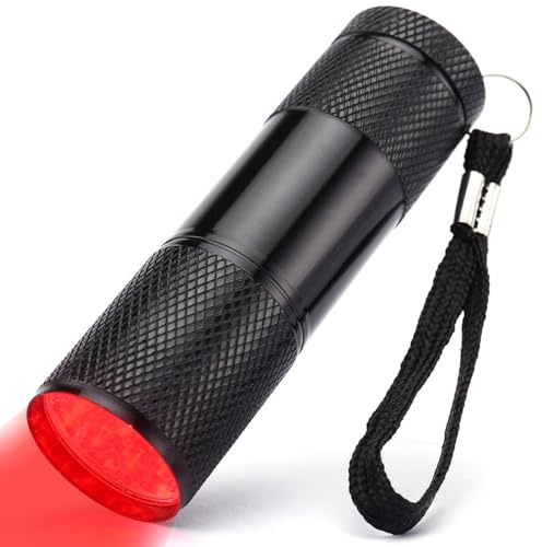 SGHOPLG Lampe de Poche à 9 LED Rouges 670 NM pour Lutter Contre la détérioration de la Vue