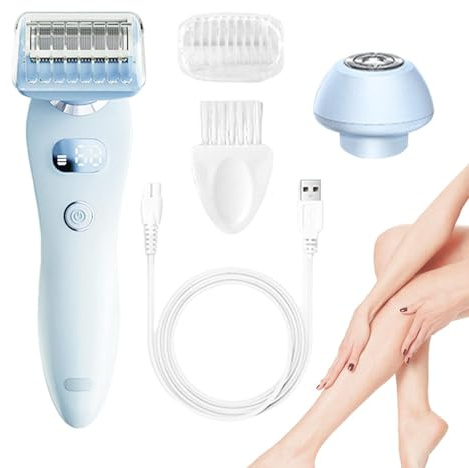 Tagliacapelli elettrico da donna, tagliacapelli da donna,Depilatore per rifinitore femminile - Toelettatore personale versatile per donna, rasoio per il viso, rifinitore per del corpo e bikini per uso