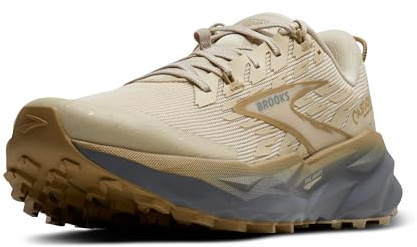 Brooks Women’s Cascadia 19 Mountain Trail Running Shoe - Sand/Primer/Starfish - 9 Medium