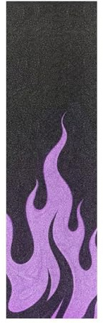 voucong Black Fluorescent Cool Flame Purple Griptape Skateboard Anti-Tearing pro Scooters Grip Tape 33×9 Inch lijas para Skate