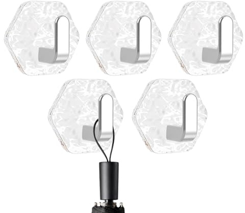 Ganci adesivi – Porta asciugamani per parete del bagno – adesivi RV per interni decorazione della casa appendiabiti appendiabiti appendiabiti per piastrelle vetro legno