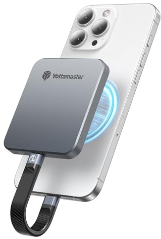 Yottamaster 1TB USB4 Externe SSD mit Magnetische, 4000MB/s Portable SSD unterstützt 4K ProRes HDR Kompatibel mit iPhone 17 Pro Max, Thunderbolt 3/4/5 Entwickelt für Fotografen und Videobearbeiter