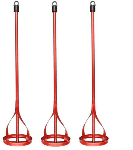 Paint Mixing Paddle for Drills, 3 Pack Heavy Duty Steel Plaster Mixer with Hexagonal Shaft for Electric Drills, 400mm Long for Paint,