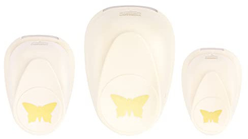 Vaessen Creative Perforadoras de Papel, Diseño de Mariposa, En Tres Tamaños, Para Proyectos DIY, Scrapbooking, Creación de Tarjetas y Más