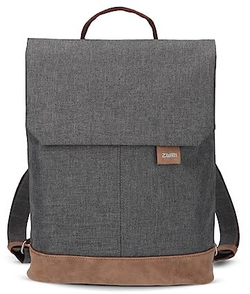 Zwei Damen Rucksack Olli OR13 Daypack 7 Liter robust strapazierfähig wasserabweisend Rückenpolsterung Hauptfach mit Reißverschluss Geheimfach Handyfach Einsteckfächer Laptopfach gepolstert (graphit)