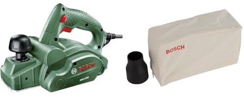 Bosch Elektro Hobelmaschine PHO 1500 (550 Watt, Hobelbreite 82 mm, im Karton) + Staubbeutel für Handhobel