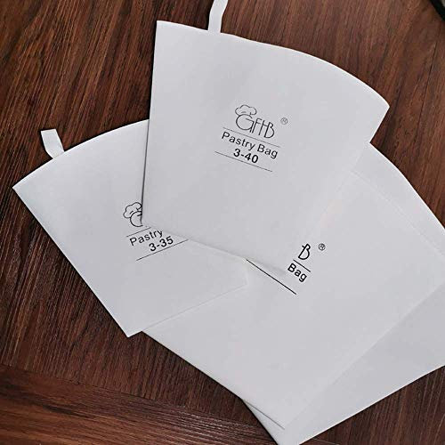 3PCS Cotton Piping Bag Reusable Cotton Icing Piping Bags Cake Decoration Bags Pastry Decorations Bags for Cookie Cupcake Dessert Decoration Sizes 121416