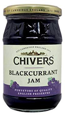 Chivers - Blackcurrant Jam . Mermelada de Casis- Grosella - Negra - Mermelada Inglesa - 340 Grmaos