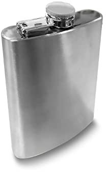 EUROXANTY Petaca | Petaca Acero Inoxidable | Con Tapón de Rosca | Apta para Cualquier Bebida | Para viajes | Petaca acampadas | 160 ML | 9 X 10 CM