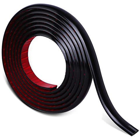 WoStick 3M Flexible Zierleisten Selbstklebend | Schwarz Deckenleisten Selbstklebend | 3D-Dekorative Wandleisten für Boden, Aufkantung, Fliesenkante und Eckendekor