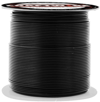 Craftwire USA Aluminum Wire - Versatile Soft Wire for Crafting, Sculpting, and Jewelry Making - Colored Copper Wire - Durable and Easy to Shape - Ideal for DIY Projects (22 Gauge, Black, 1)