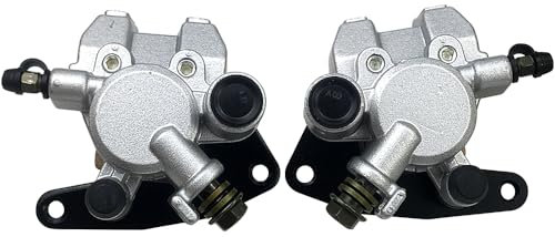 Mabutingti Pinzas de freno delantero izquierdo derecho para Yamaha Raptor Banshee Grizzly Warrior Wolverine Kodiak Big Bear YFM 125 250 350 400 450 660 YFZ450 con Pastillas