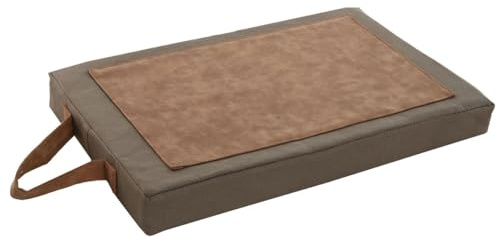 Home ESPRIT Cuscino da pavimento marrone cotone poliestere 40 x 25 x 4 cm