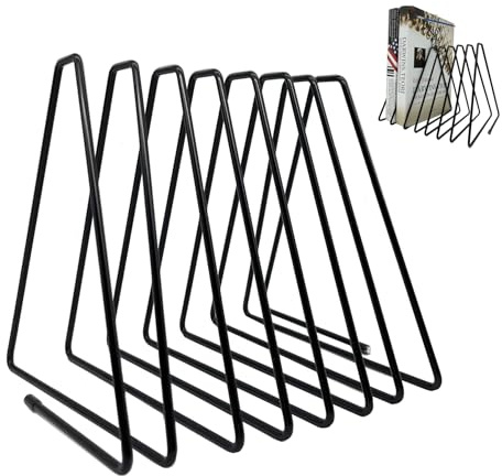 FEIQIAO Scaffale per libri, triangolo telescopico regolabile, raccoglitore di cartelle, organizer per cartelle, porta giornali decorativo
