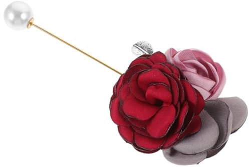 Yardenfun 1stück Blumenbrosche Mit Perlen Und Strass Stoff-anstecknadel Für Damen Farbenfrohes Accessoire Für Kleidung Hochzeiten Partys Und Besondere Anlässe Stilvolle Mode-details