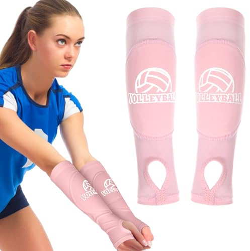 1 coppia di protezioni per il braccio da pallavolo per giovani, protezione per il sottobraccio da pallavolo accessorio per sport, maniche sportive antiscivolo con imbottitura protettiva per i