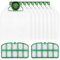 FERRGIA Staubbeutel Filter Zubehör Set für Vorwerk Kobold VK200 FP200,8 Mikrofaser Filtertüten+2 HEPA-Filter,Hochleistungsfilter für Allergiker,Schnellaustausch,Ideal für Haustierhaare und Feinstaub