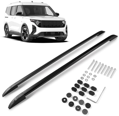 CHROMEMASTER | Dachreling Dachträger Kompatibel mit Ford Tourneo Courier 2023+; Zur Befestigung der Dachgepäckträger, Dachkörben, Dachboxen oder Dachfahrradträger | Konstruktion aus Aluminium