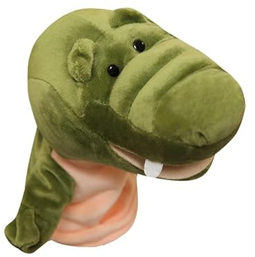 Handpuppen mit offenem Mund für Kinder, Wolf, Löwe usw., perfekt zum Geschichtenerzählen, Unterricht, Kindergarten, Geburtstagsgeschenke (Krokodil)