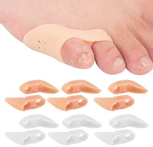 6 Paires Correcteur Petit Orteil Silicone Gel pour Hommes et Femmes, Prothese Attelle Bunionette pour Marteau Orteil, Griffe, Une Taille pour Tous Ecarteur Petit Pied