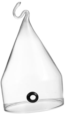 Cabilock Couvercle à Gâteau en Verre 1 Pièce, Cloche Fumée pour Aliments | Verre Cristallin, Résiste au Chaud Froid, Design Créatif pour Fruits et Desserts
