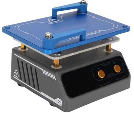 Oreilet Plaque Chauffante Soudure, Station Préchauffage électrique pour Micro-ordinateur avec Affichage Diode électroluminescente Organique, pour Réparation Carte Mère Réseau (Prise UE 220V)