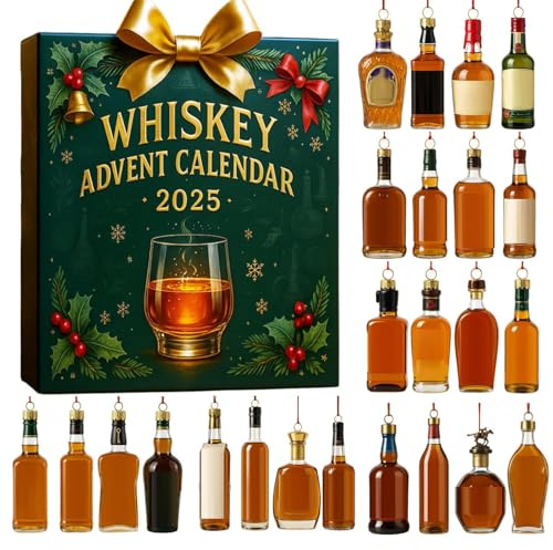 Whisky Adventskalender 2025-24 Dagars Julnedräkning Med Provsmakningsupplevelse, Premiumwhiskysortiment För Julklappsgivning, Temabox #1