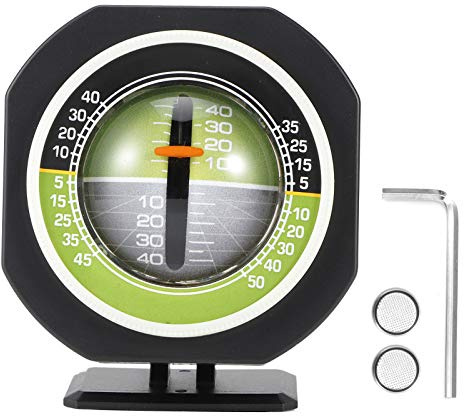 Inclinometro LED Auto, Misuratore di Inclinazione ad Alta Precisione, Verde Militare - Display LED Integrato, Angolo Regolabile, Sicurezza Stradale Notturna