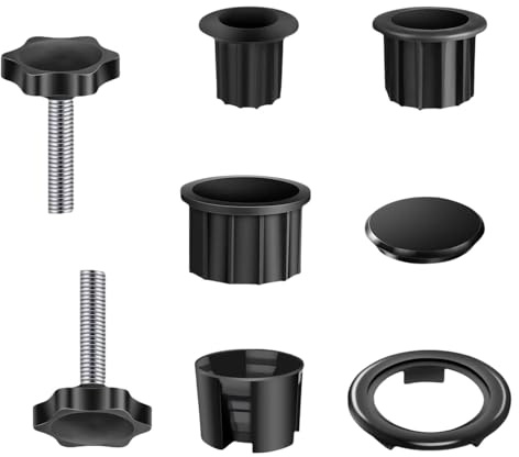 Lot de 8 anneaux de réduction pour pied de parasol, douille de sol, adaptateur de parasol avec vis, support de parasol de rechange, douilles de réduction pour parasols de jardin, parasols de terrasse