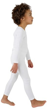 Damart - Caleçon Thermolactyl, côtes molletonnées Enfant Blanc Taille 10ans