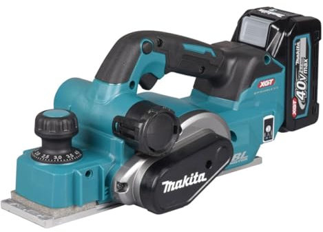 Makita KP001GM201 Akku-Hobel 40V max. / 4,0 Ah, 2 Akkus + Ladegerät im MAKPAC