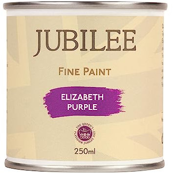 Guild Lane Jubilee Furniture Paint – Upcycle & Transform Wood, Metal & Glass – Soft Sheen Finish for Indoor & Outdoor – Durable & Easy to Apply Multi-Surface Paint (Elizabeth Purple, 250ml)