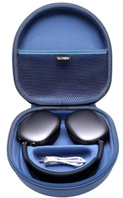 L LTGEM Carrying Case for soundcore by Anker Q20 Q20i Q30 Q35 Q45 H30i Hybrid Active Noise Cancelling Headphones - Portable Travel Bag (Case Only) - Blue