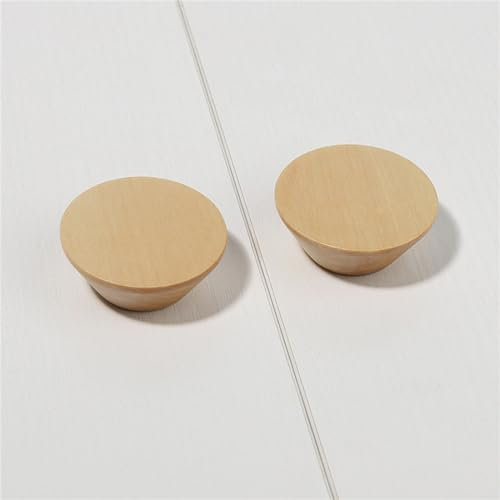 ZYFH8992 2 Stück SchubladenKnöpfe Schrankgriffe Kinderzimmer holz Möbelgriff Massivholz Türgriff Zugknöpfe für Kleiderschrank Schrankbeschläge Dekoration möbelgriffleiste (B)