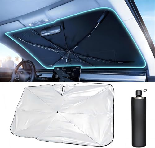 NEUHOO Accesorios de automóvil Parasol para Ford Transit | Tourneo Custom 2023-2024 2025, [Recubrimientos nano de cristal de hielo] Parasol delantero