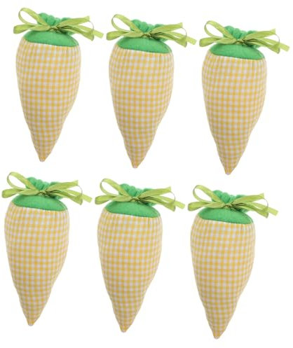 CAXUSD 6St Karottenbündeltasche Einkaufstasche Karotten Ei Karotten Plüsch Geschenktüten Karotten Geschenkbeutel Ostertasche aus Filz Ostern-Karotten-Kordelzugbeutel Plüschstoffe