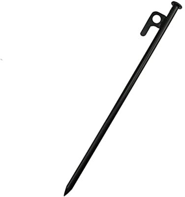30cm Schwarze Zeltnägel aus Stahl, 1 Stück, für Camping