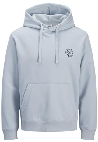 JACK & JONES Sudadera con Capucha Jjalliance, Azul Celestial., XL