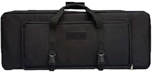 JuanNest Doppio Strato Fodero per Carabina, Custodia Carabina Aria Compressa Fucile, Borsa Porta Armi Poligono, Softair Armi Gas Borsone Tattico, Borsa Militare, può Contenere 2 Fucili C,33in/85cm