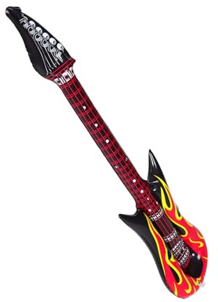 Toddmomy 2 Piezas Guitarras Hinchables para Juguetes Inflables Punk para Fiestas Decoración para Cumpleaños y Disfraces Infantiles